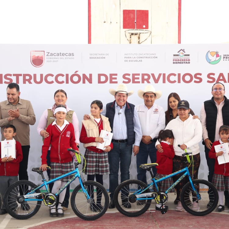 Inauguran obras en escuela primaria del pueblo mágico de Pinos