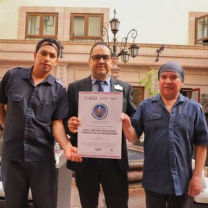 Extiende Gobierno de Zacatecas certificaciones de calidad al sector turístico